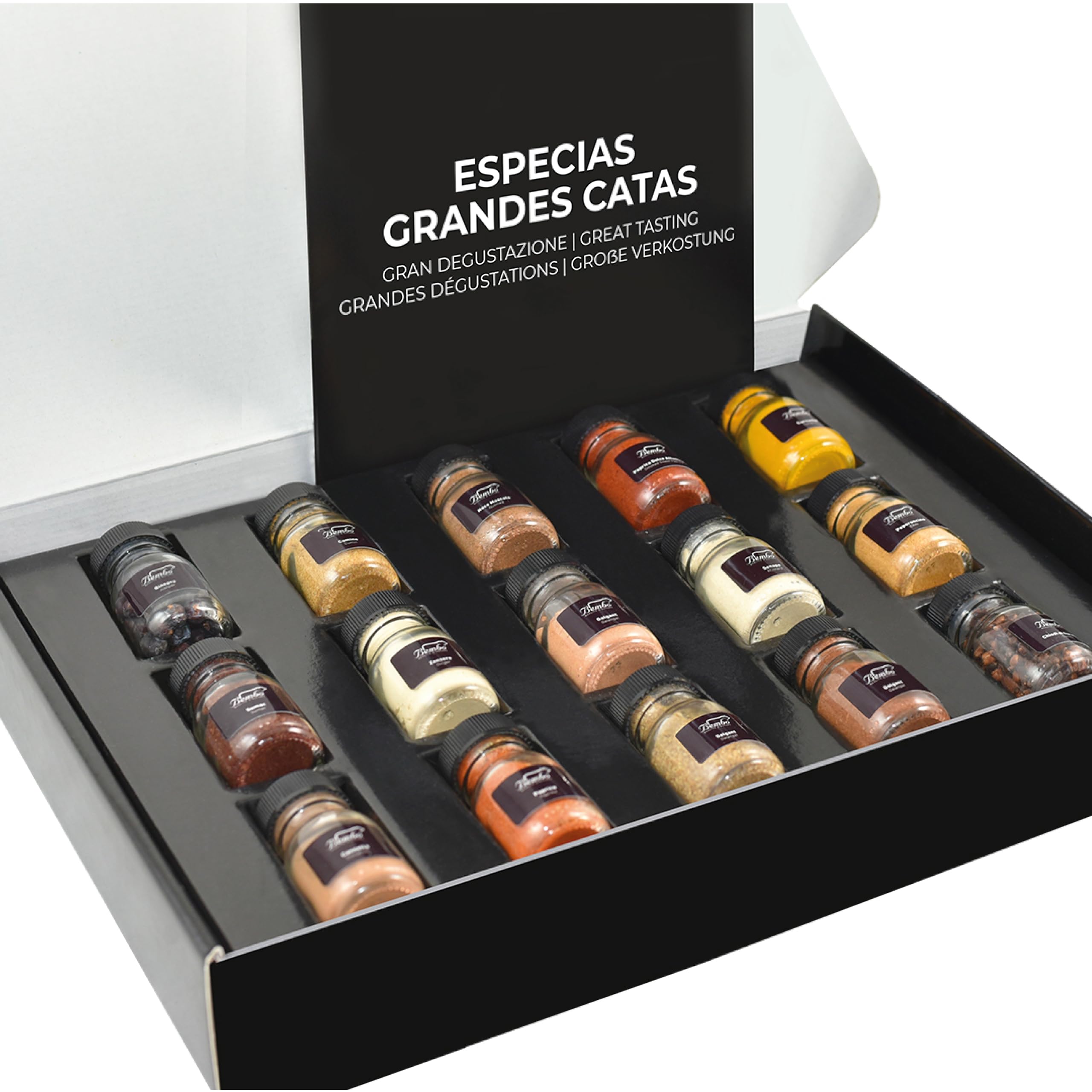 Bembo Set Regalo con 15 Especias del Mundo – Colección de Degustación