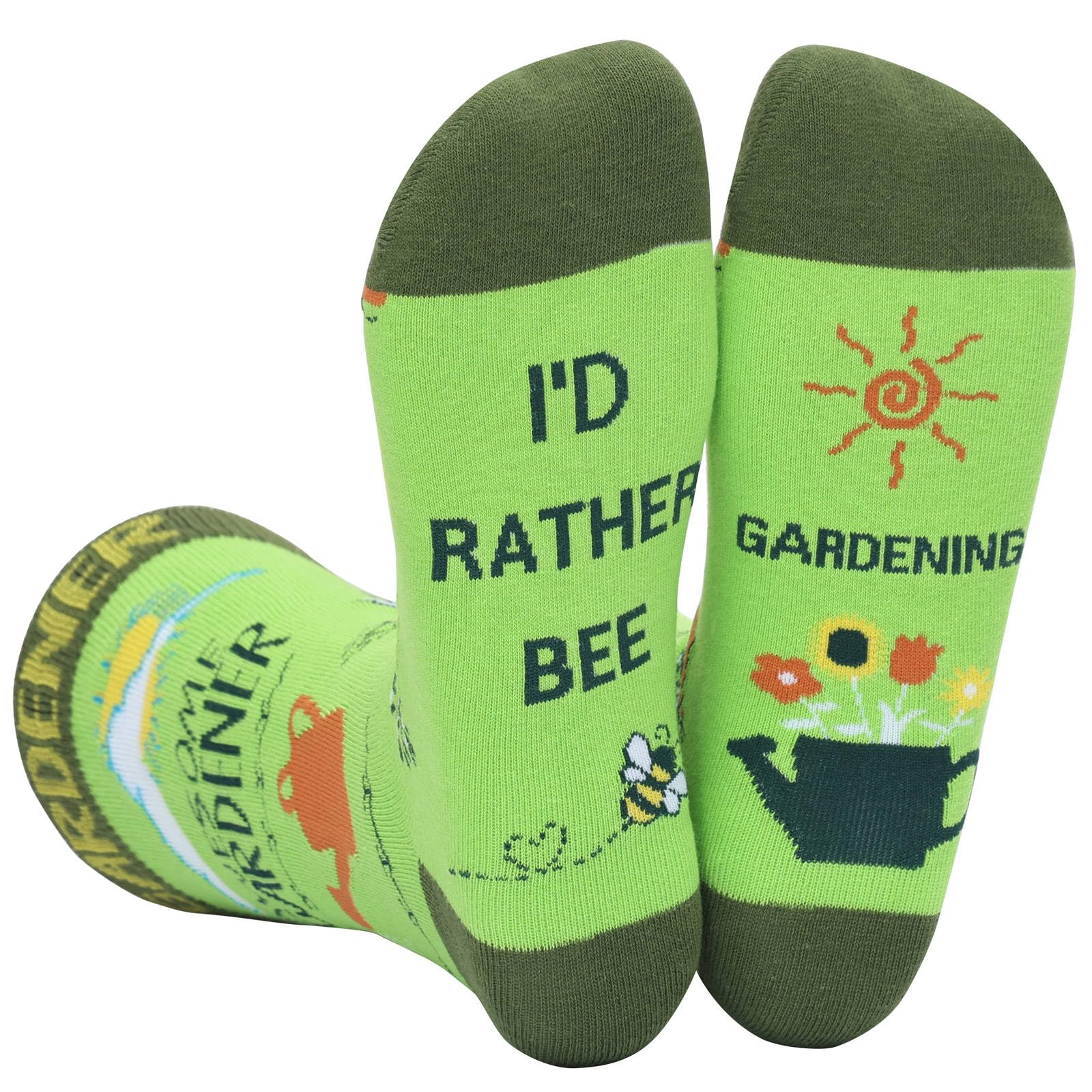 IRISGODI'd Rather Be Funny Dress Socks for Men and Women | Humor Joke Gifts, Gardening, One Size