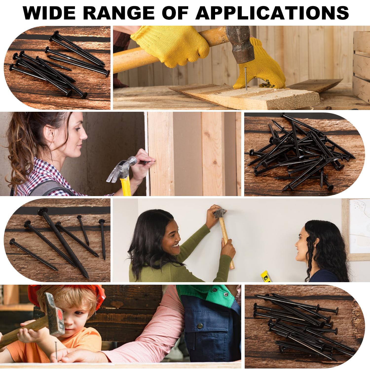 Nail Hanging Kit - 650 Pcs for Pictures & Walls -6 Nail Hanging Kit - 650 Pcs for Pictures & Walls -6