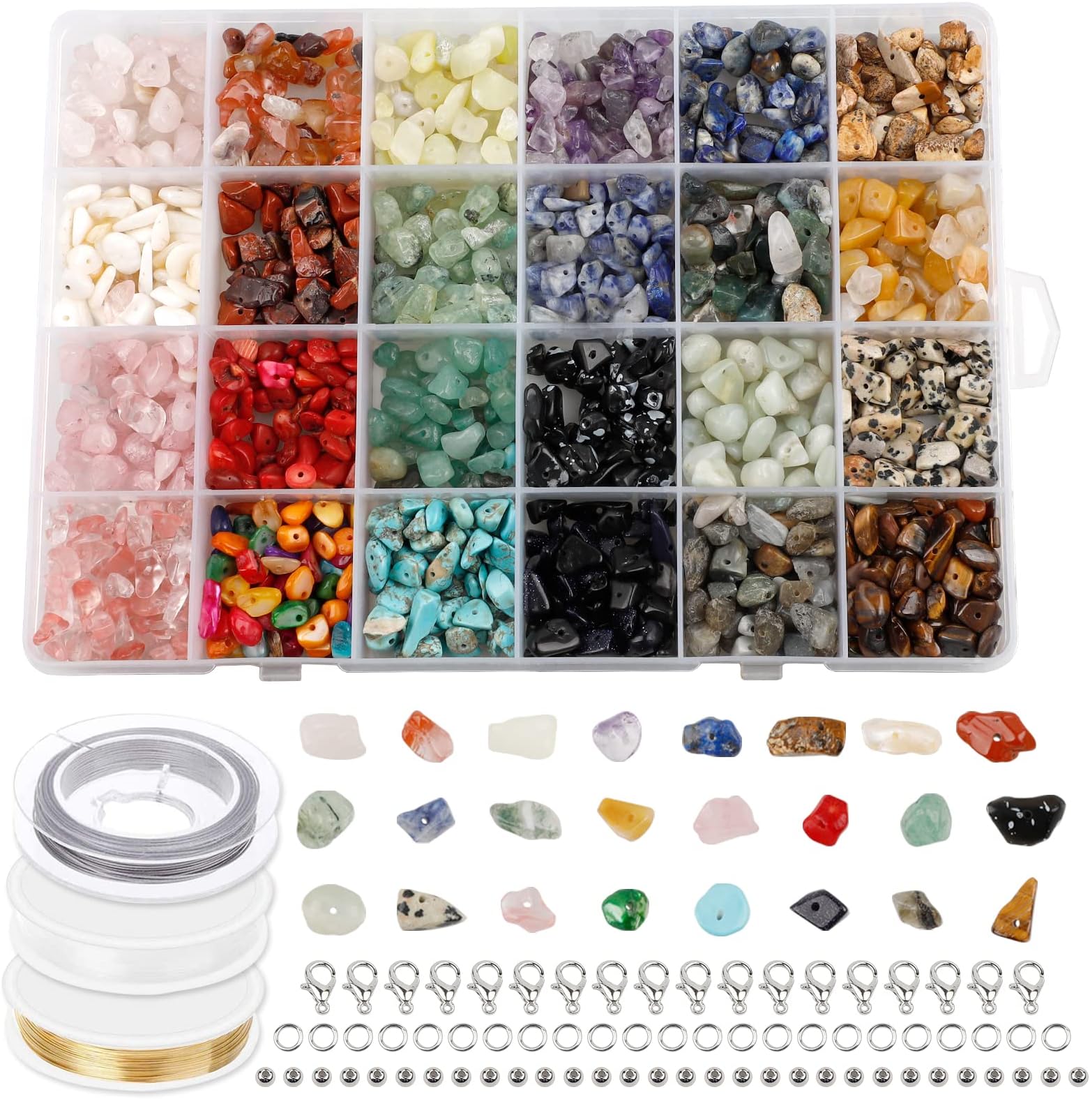 1 Pacco Accessorio Per Gioielli DIY Con Perle Di Vetro