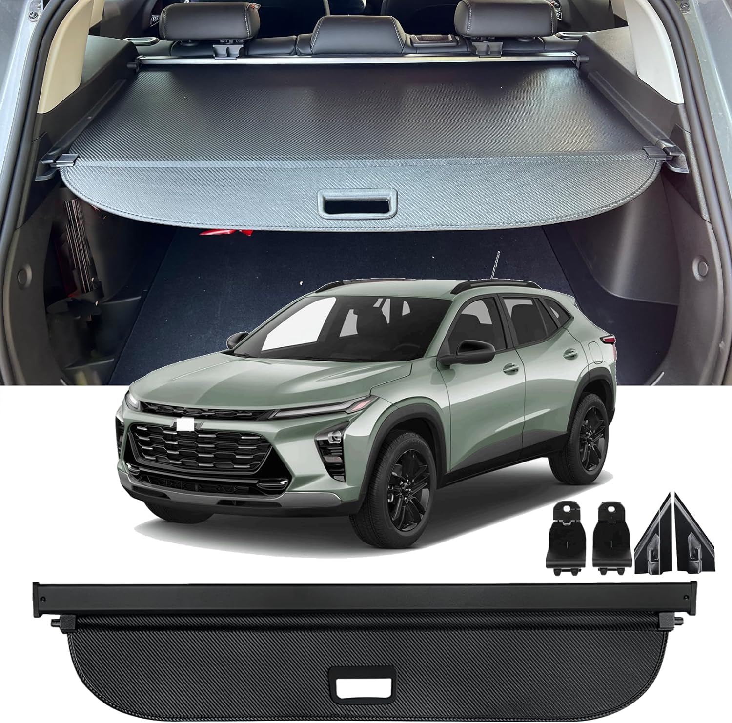 AQAE Cargo Cover Compatible with Chevrolet/Chevy Trax 2024