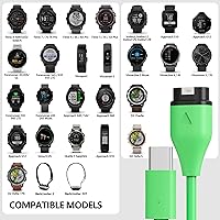 Vista 2 de AWINNER Compatible con el cable cargador de reloj Garmin (USB C - 1 unidad)