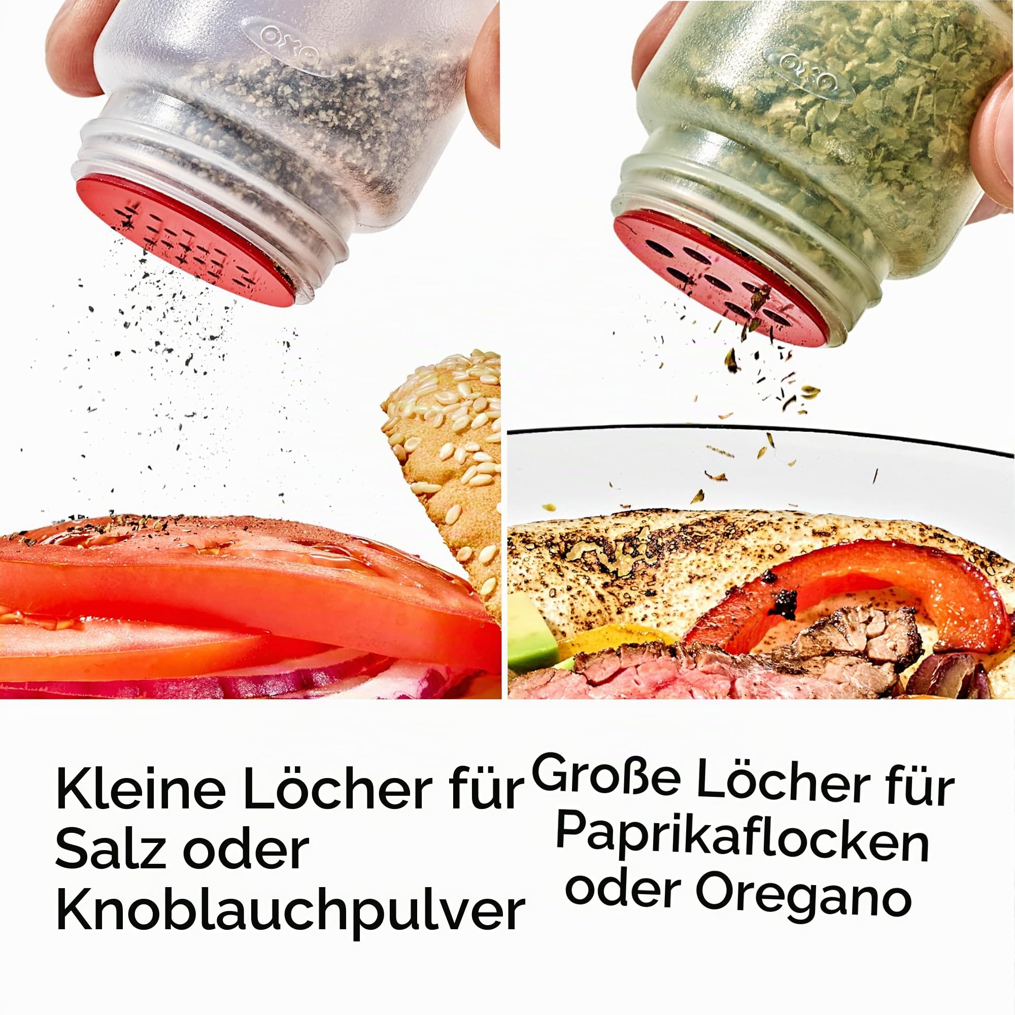 OXO Outdoor Gewürzstreuer & Quetschflasche Set 7-teilig