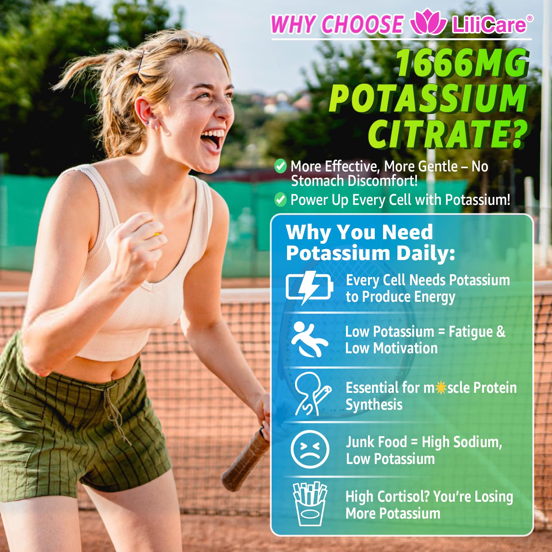 Potassium Citrate 1666mg Gummies Magnesium Zinc for Women Men, 60Ct — Amazon image 4