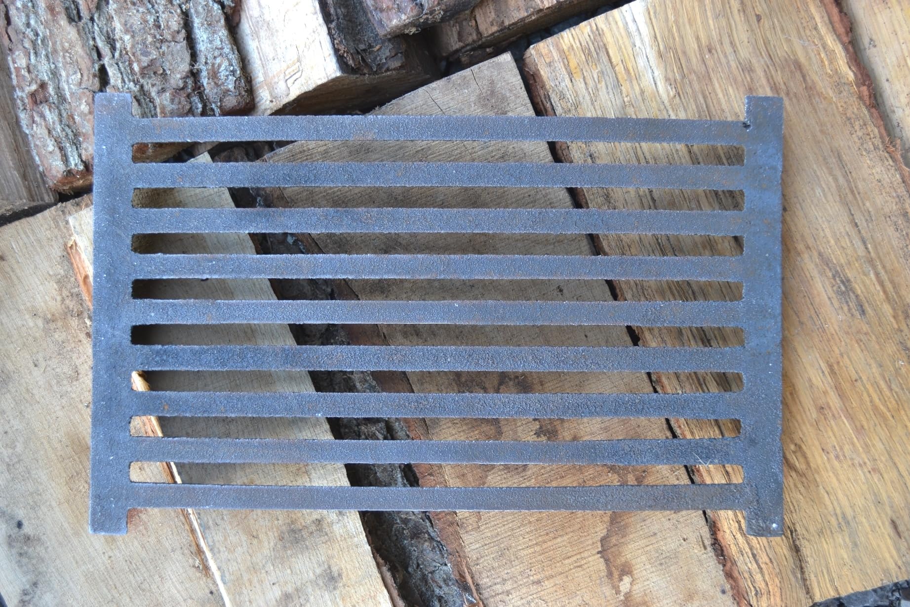 SEZAM Parrilla de hierro fundido para horno, 33 x 21 cm, diferentes diámetros, rejilla para chimenea, parrilla para chimenea, rejilla para horno, rejilla de carbón