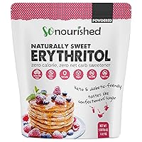 Vista 9 de Edulcorante en polvo Eritritol (1 lb/16 oz), sin calorías, sin OGM, sustituto del azúcar natural. Se incluye un documento PDF con 10 recetas