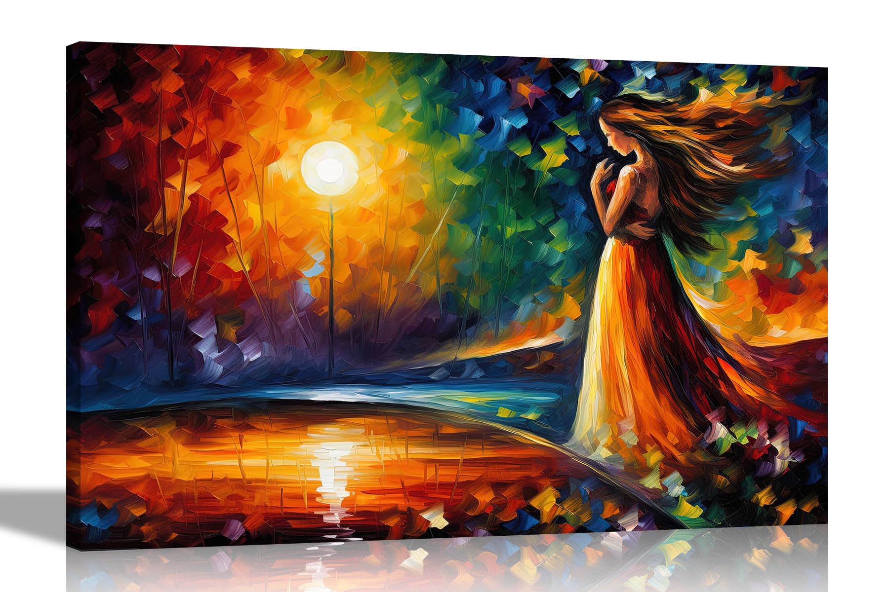 Artley Prints - The Road to Love Canvas Art Pictures for Wall Home Decor Hanging Prints Abstract Artwork for Living Room Large 86 x 61cm (34 x 24 inches) A1
