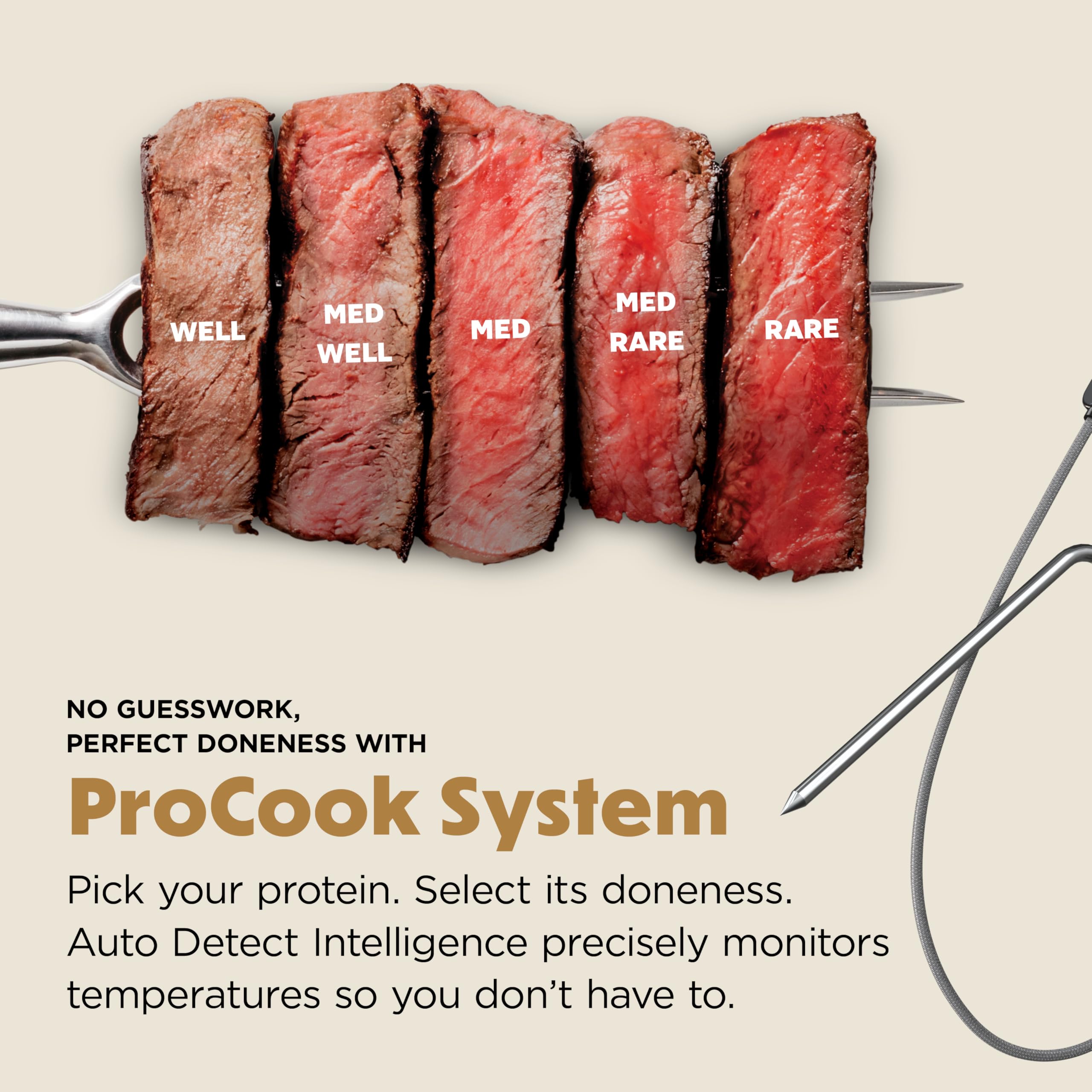 Ninja Double Oven Pro Smart XL - Forno e friggitrice ad aria con termometro | Versatilità 12 in 1 con lavorazione intelligente e tecnologia DualZone per cucinare contemporaneamente 2 pasti