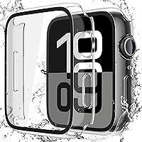 Vista 40 de Misxi [Juego de 2] Funda Impermeable con Botón para Apple Watch SE 2 (2024) Series SE 6 Series 5 Series 4 44mm, Funda de PC Anti-Caída con Protector