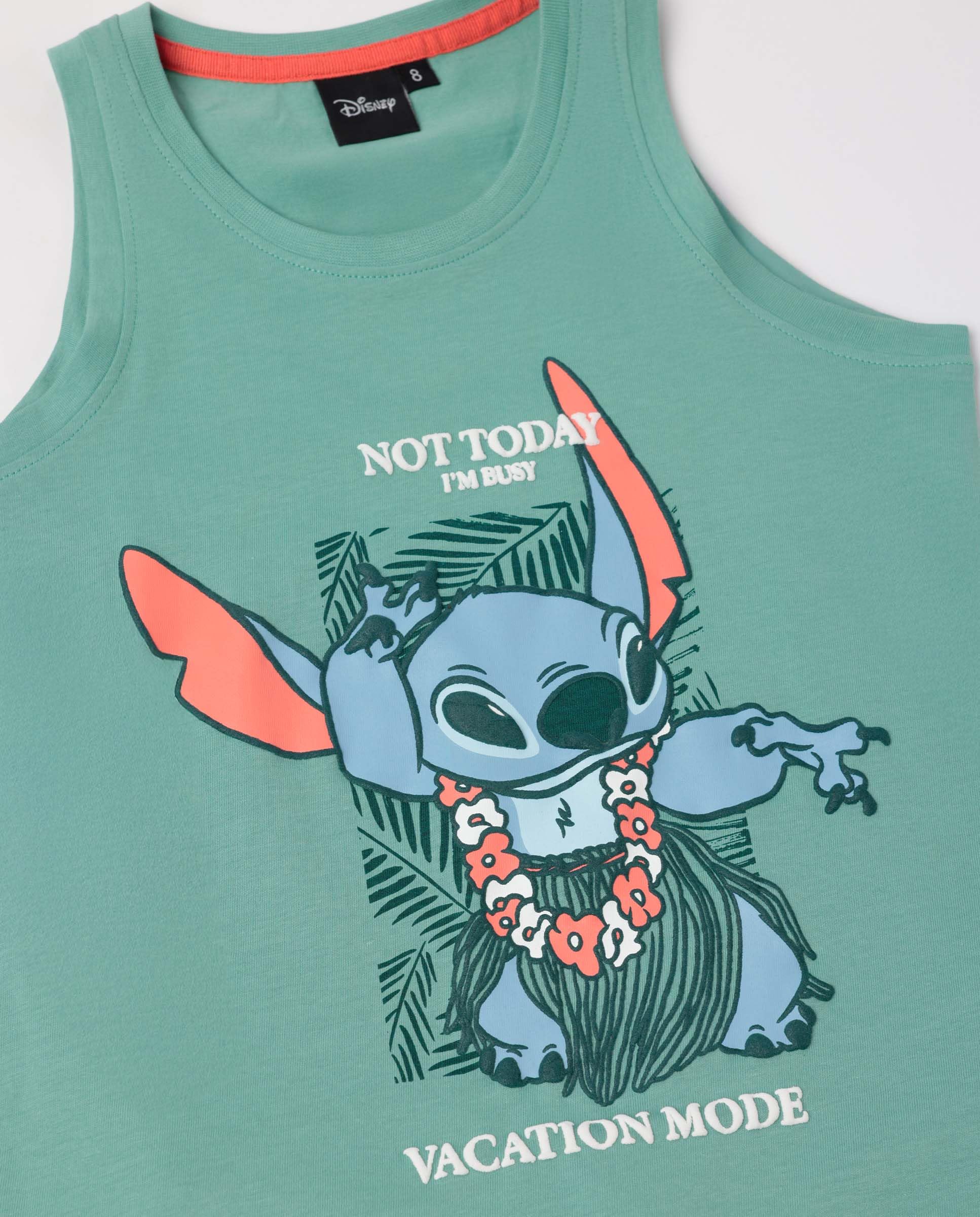 Disney Pijama sin Mangas Vacation Mode para niña