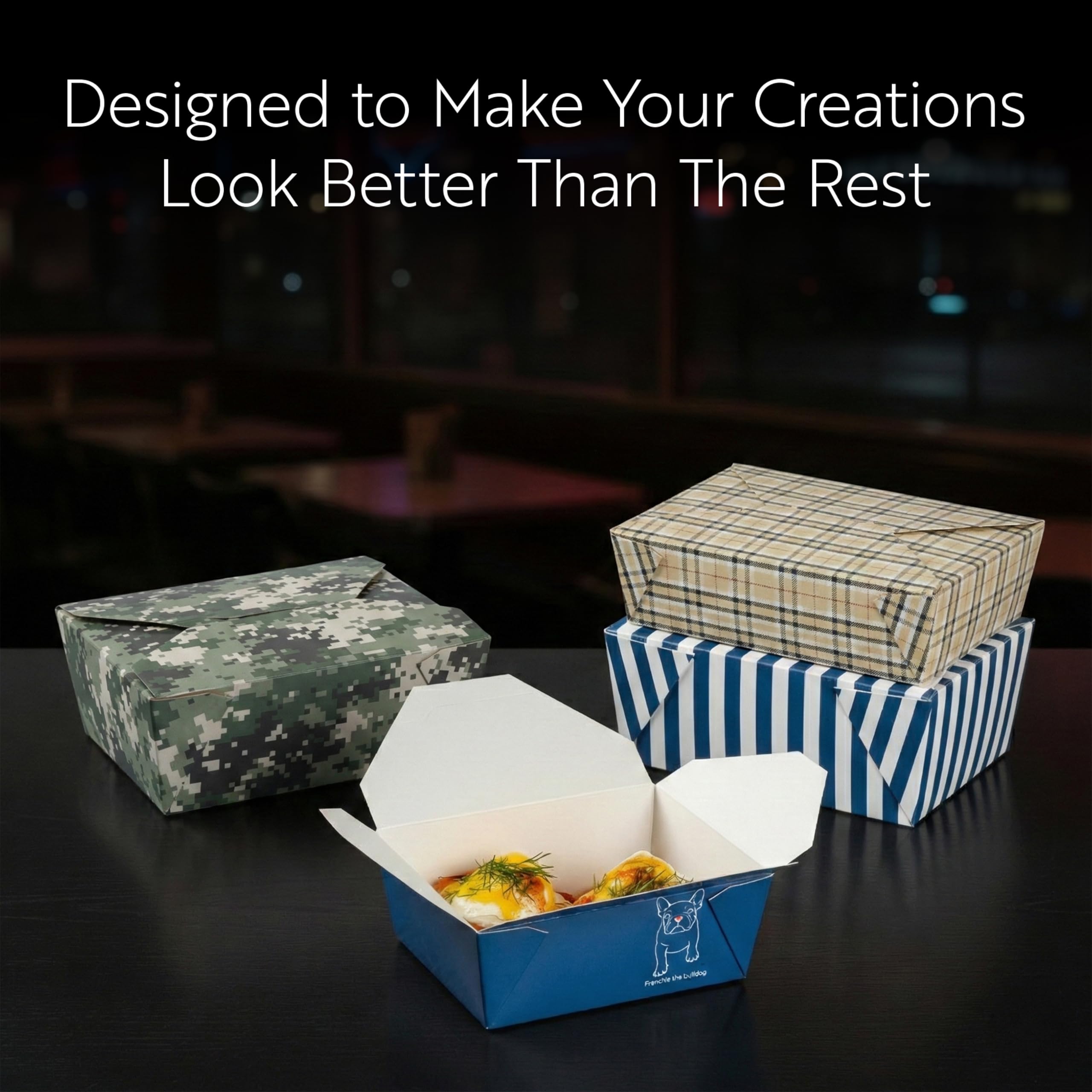 Restaurantware Bio Tek - Cajas para llevar de 1,275.7 g, 50 loncheras para llevar, con cierre de pestañas, resistentes al calor, de papel verde, desechables, a prueba de grasa, para alimentos fríos y