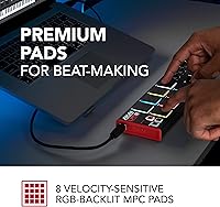 Vista 6 de Beat Maker Bundle - AKAI Professional LPK25 y LPD8 - Teclado MIDI USB con 25 teclas de sintetizador y controlador MIDI USB con 8 almohadillas