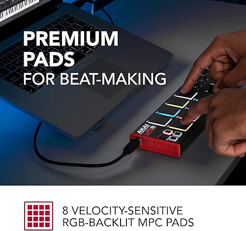 Miniatura 6 de Beat Maker Bundle - AKAI Professional LPK25 y LPD8 - Teclado MIDI USB con 25 teclas de sintetizador y controlador MIDI USB con 8 almohadillas de