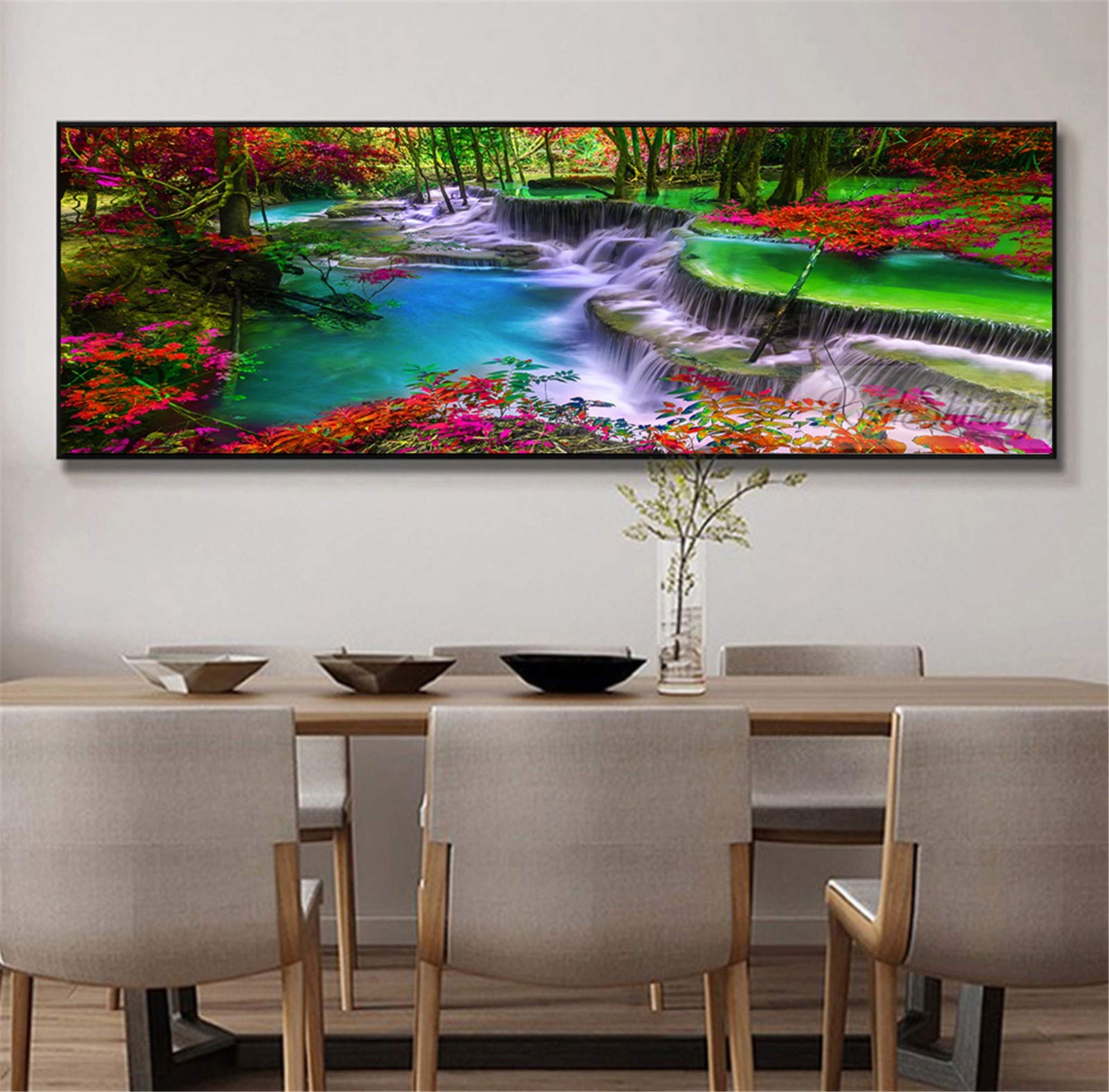 Broderie Diamant cascades de la forêt 5D Diamond Painting strass Large Size loisir créatif adulte