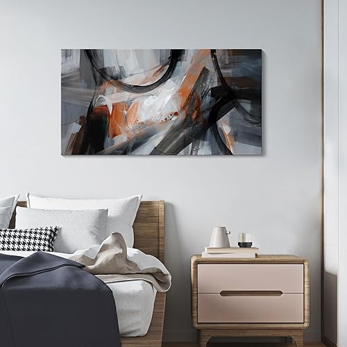 Miniatura 4 de KLAKLA Arte de pared grande  Lienzo abstracto para decoración de pared, impresión moderna para sala de estar, oficina, dormitorio, decoración del
