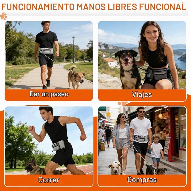 Foto 6 de 8 de fuxunamz Bolsa Premios Perro Adiestramiento, Bolsa Chuches Perro con Dispensador de Bolsas de Excrementos