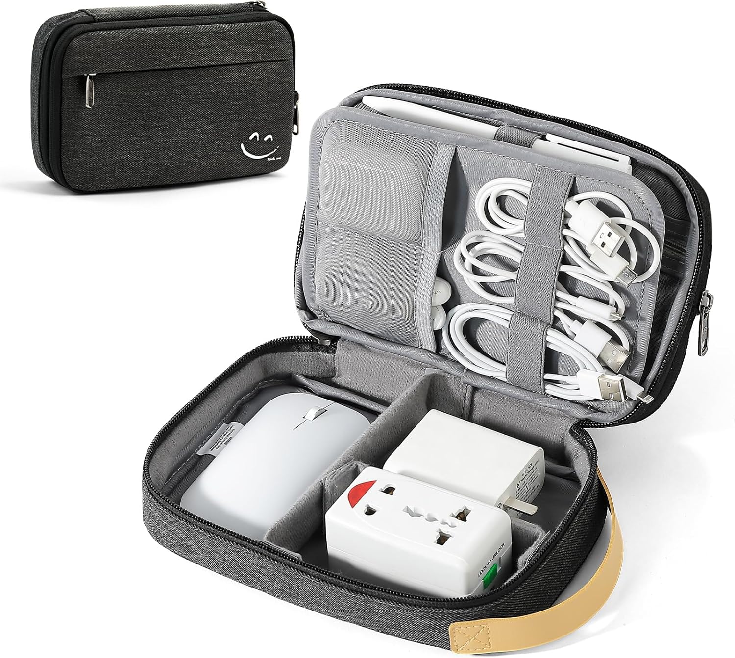 Travel Cable Organizer Case, Electronics Accessories Carry Case ...