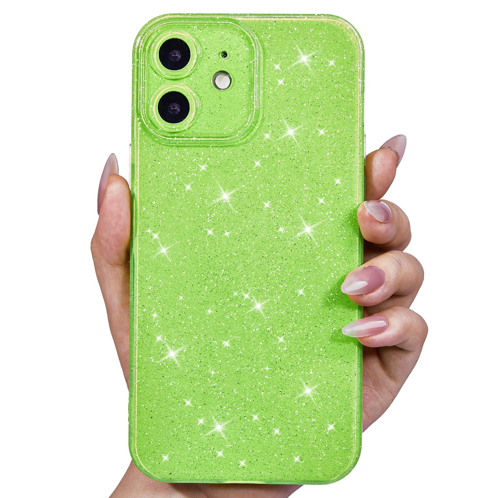 Svanove for iPhone 11 Case Glitter, Sparkly Girly Cute Bling Sparkle Shiny Shimmer Bright Phone Case for Women Girls, Glittery Thin Slim Jelly Soft