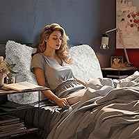 Vista 29 de Triangular Reading Pillow Wedge Headboard Back Support Pillow for Sitting up in Bed Daybed Bolster Backrest Couch Sofa Corner Cushion Medium Velvet