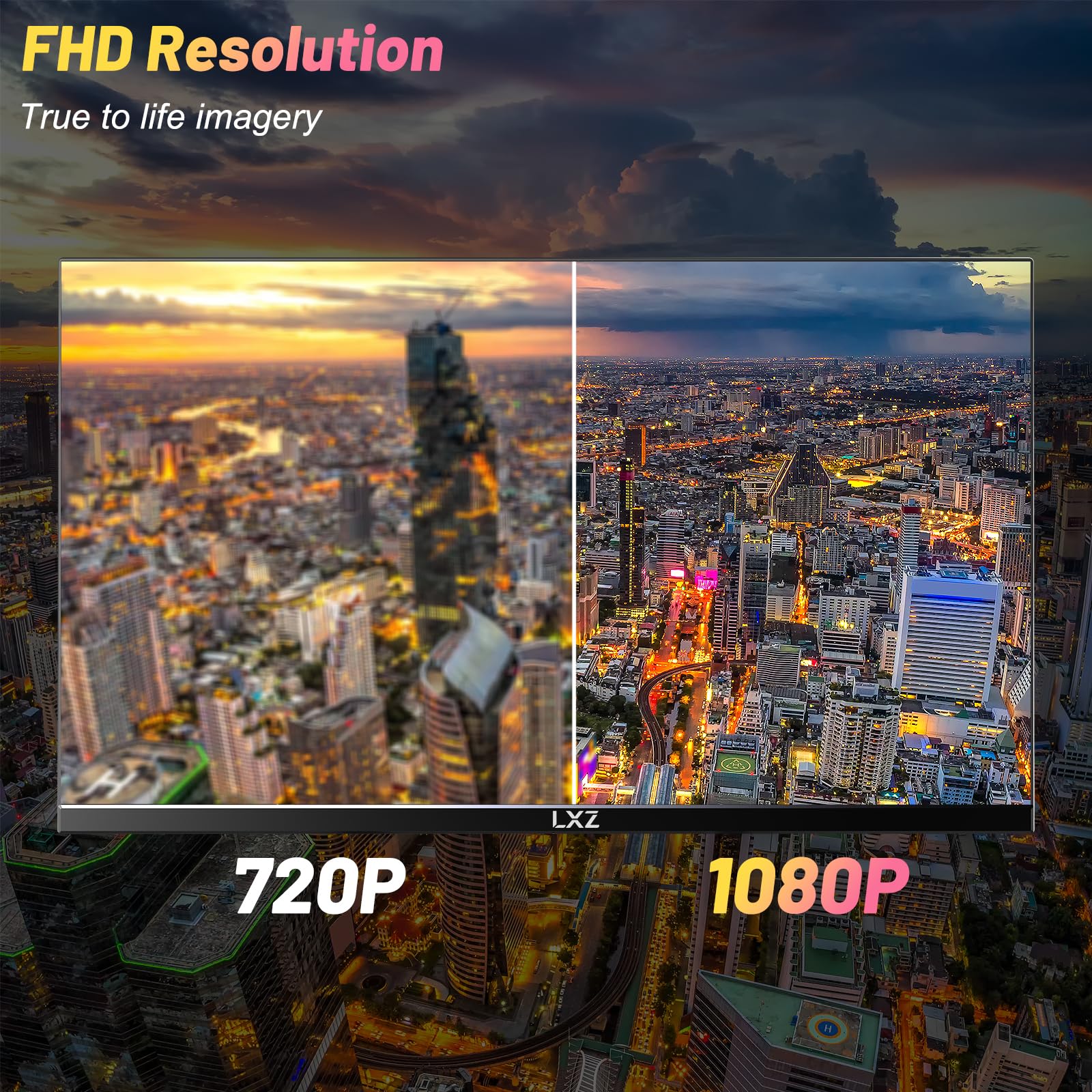 LXZ 34 Inch Gaming Monitor UWQHD 165Hz - Dettaglio