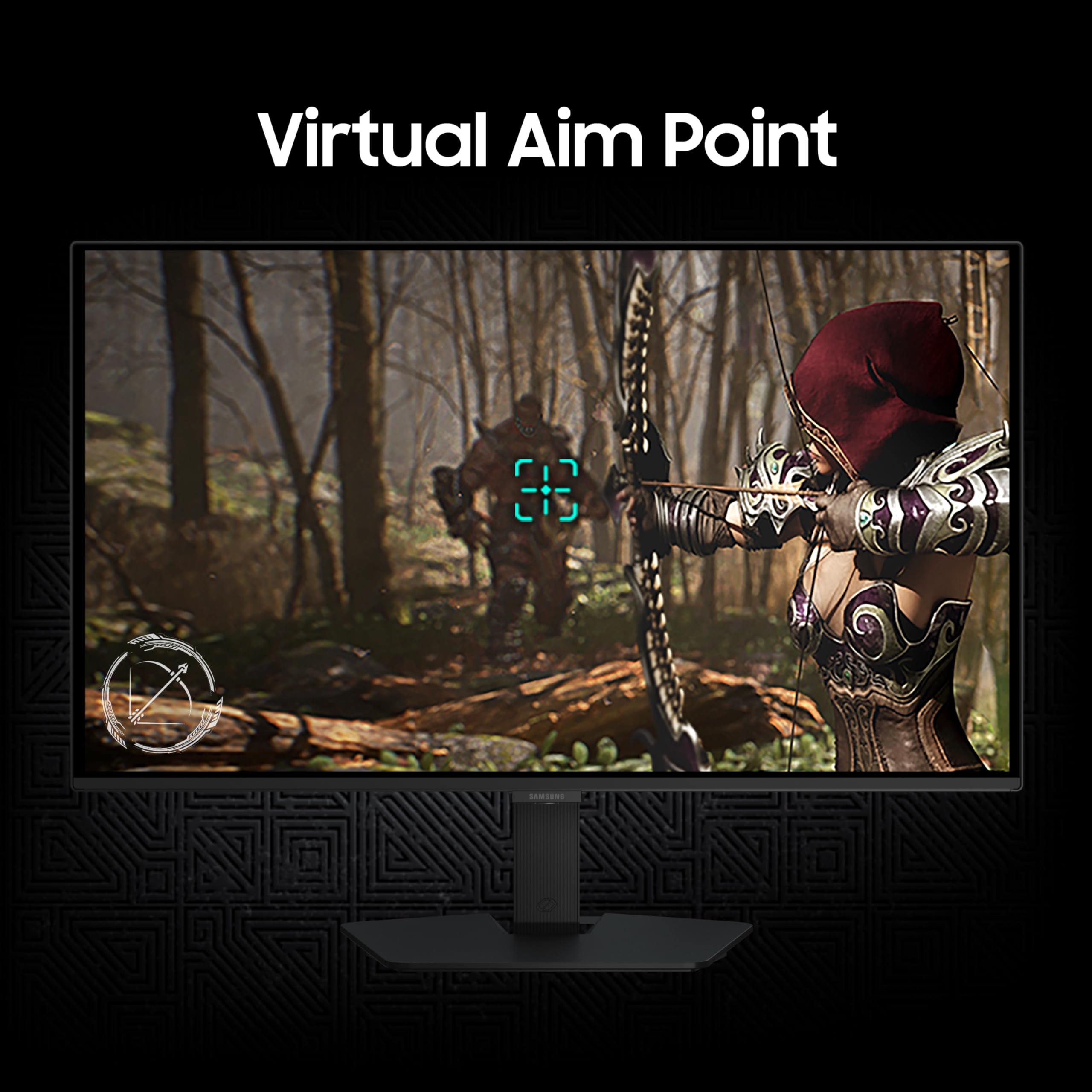 Samsung 27" Odyssey QD-OLED G5 Gaming Monitor (Smartchoice) |QHD 2560 x 1440|180 Hz|0.03ms|Pantone-Validated|G-Sync|Free Sync|Glarefree|Ports-DP,HDMI,Headphone|1 Billion Color| LS27FG502SWXXL|Black — Amazon image 3