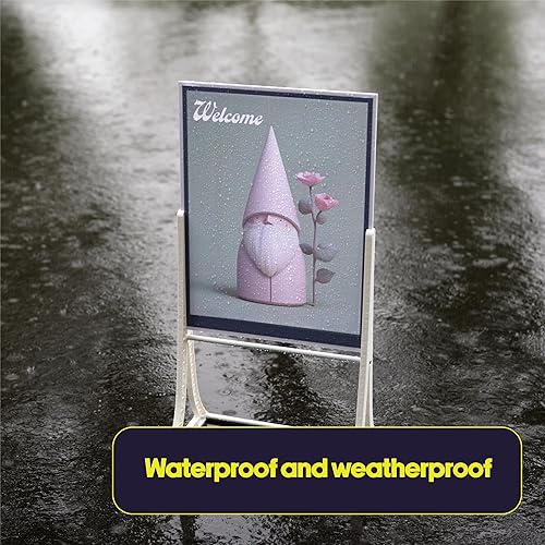 Miniatura 7 de ArtGlo, Letrero iluminado para patio, caballete y pieza de arte individual (construcción de otoño) con temática de otoño, letrero de patio con