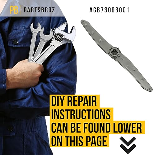 Miniatura 6 de Reemplazo del conjunto de boquilla AGB73093001 actualizado  Piezas compatibles con lavavajillas LG  Reemplaza AP5676135 AGB73093101 2658228