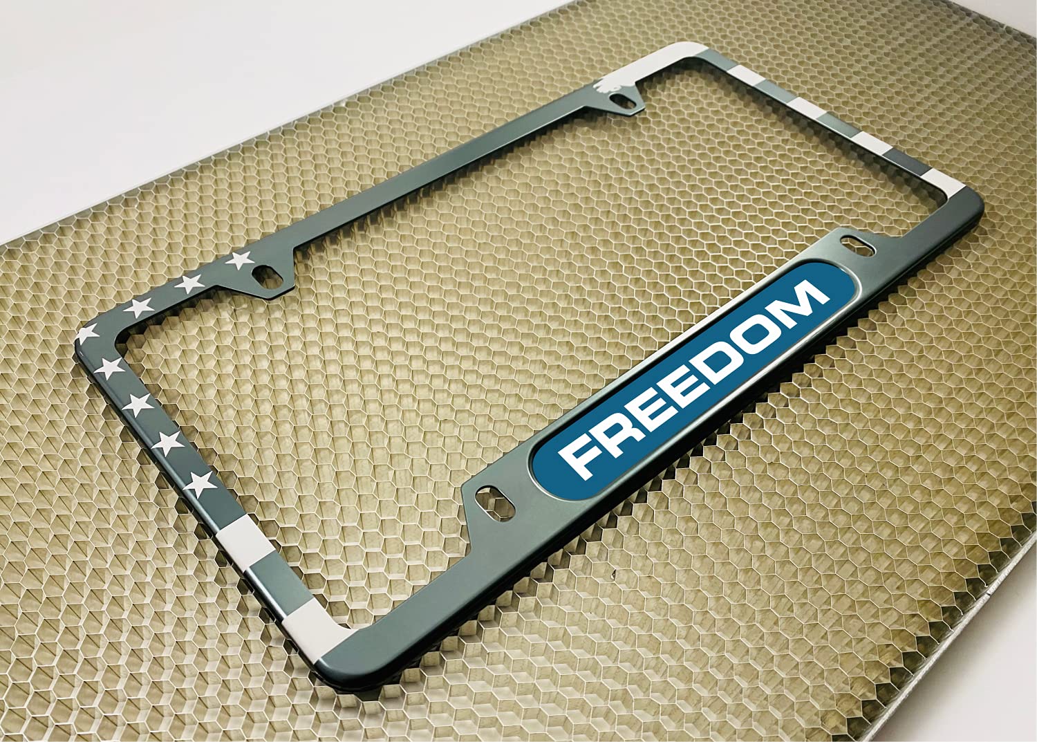 USA Patriotic | American Flag Custom Personalized Anodized Aluminum Thin Top | - Picture 16 of 133