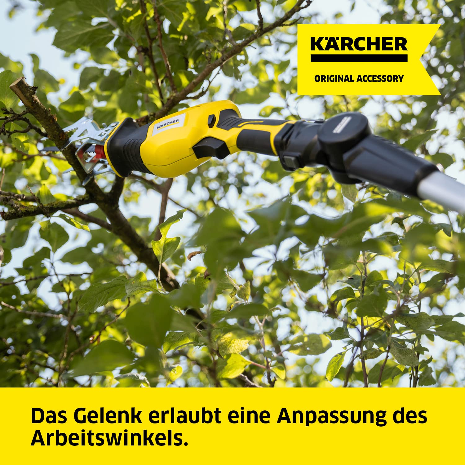 Kärcher Teleskopverlängerung für die Kärcher 18 V Akku-Astsäge PGS 4-18, Zubehör zum Sägen von Ästen in einer Höhe von bis zu 3,50 m, 1 Stück