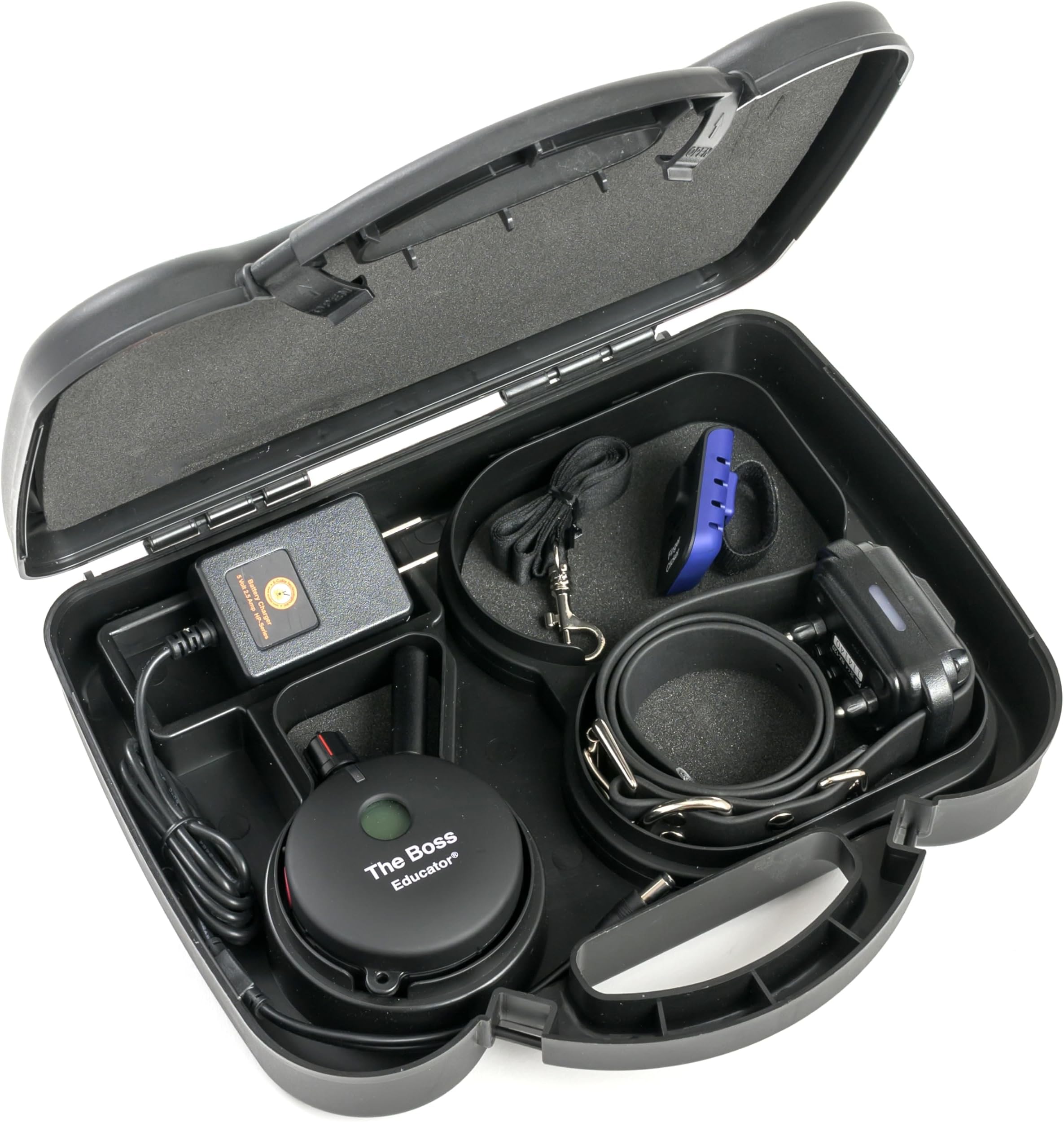 E-Collar Educator ET-800 “The Boss” Dog Training Collar with Remote, 1 Mile Range, 100 Levels Stimulation, Waterproof & Rechargeable, For Medium & Large Dogs 15 lbs+, Night Light, Black