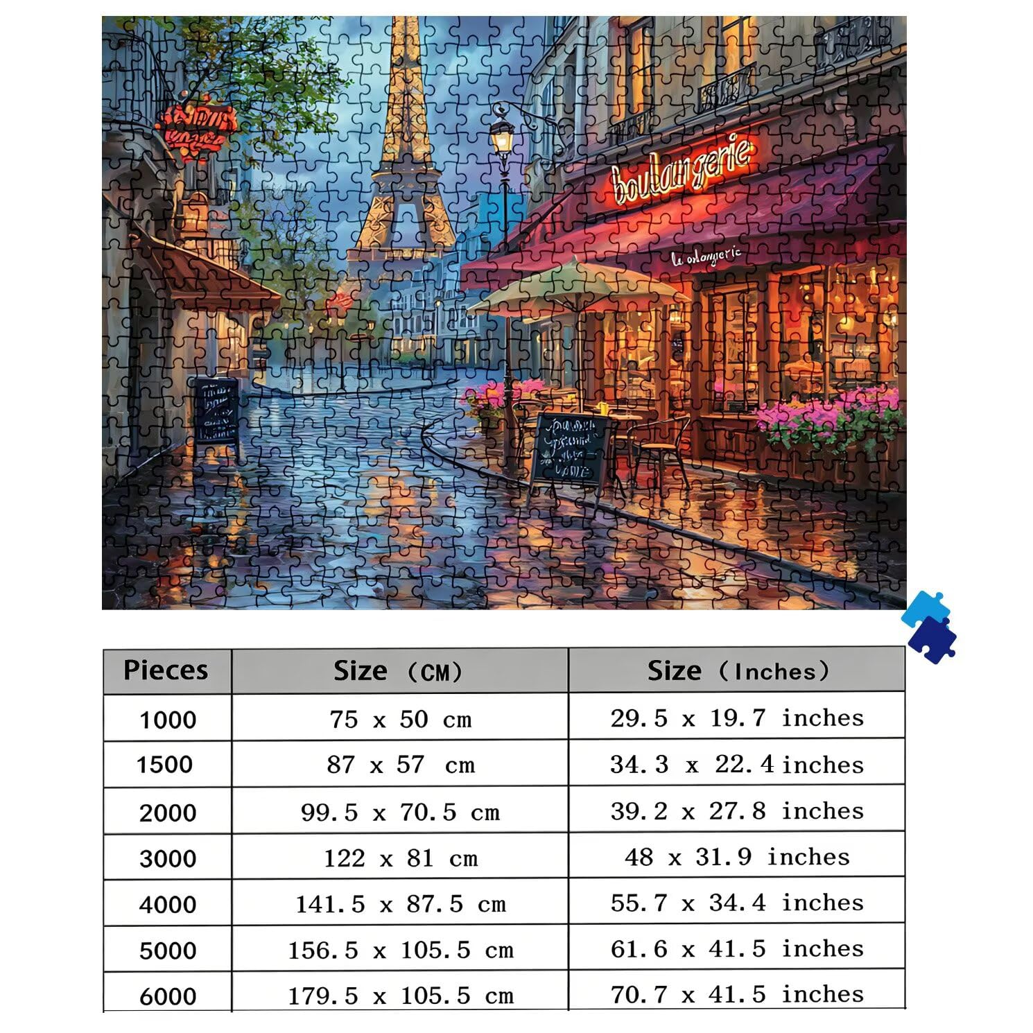 Puzzle 2000 Teile, Holzpuzzle Erwachsene - Impossible Puzzle 99.5 x 70.5 cm niffliges Denkspiel & Denksport für Frauen & Männer, Familienspiel, Geschenk für Frauen Eiserner Turm Leopard w0-860