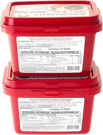 Gochujang Korean Hot Pepper Paste with Sun-Dried Red Chillies, 2 Pack Bundle, No preservatives, No MSG, No Colours - Sweet Things UK TM