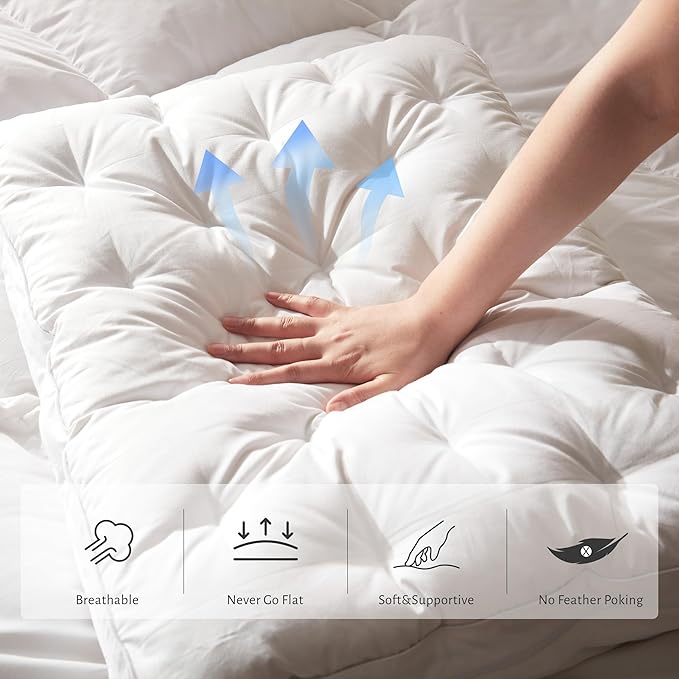 Almohada Pluma de Ganso Ajustable Queen 20x28 Pulgadas miniatura 4