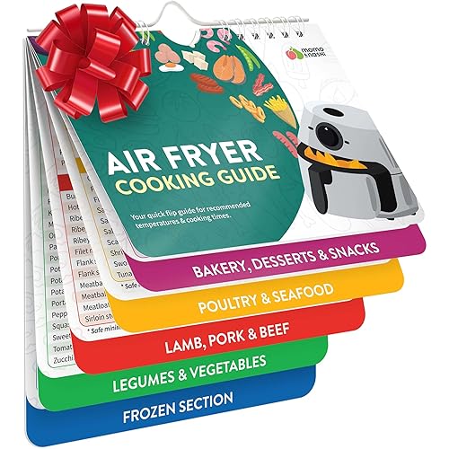 Air Fryer Cheat Sheet Magnets Cooking Guide Booklet - Air Fryer Cookbooks - Air Fryer Liners - Air Fryers Kitchen Gifts Gadgets 2025 and 2026 - Air Fryer Accessories - Air Fryer Cooking Guide