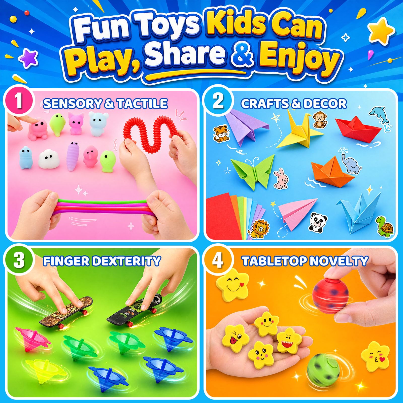 LovesTown 275PCS Party Favors for Kids with 75 Toys