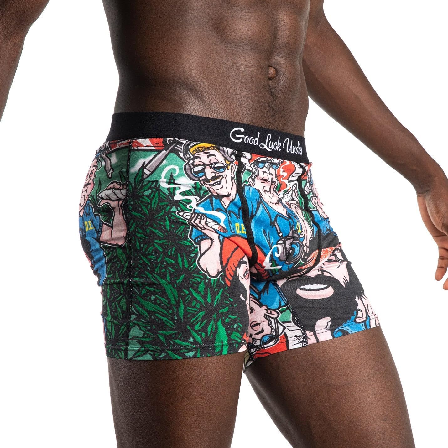 Good Luck Undies Men's Cheech & Chong Boxer Brief Underwear