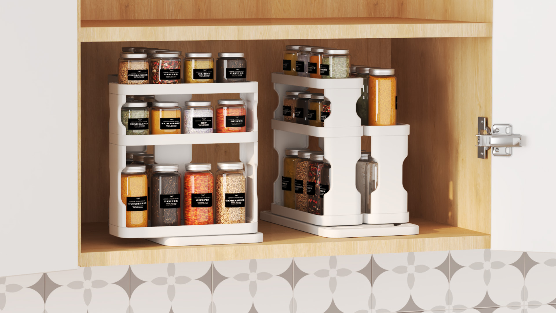 Amazon.com: Lifewit Spice Rack Organizer for Cabinet, Slide