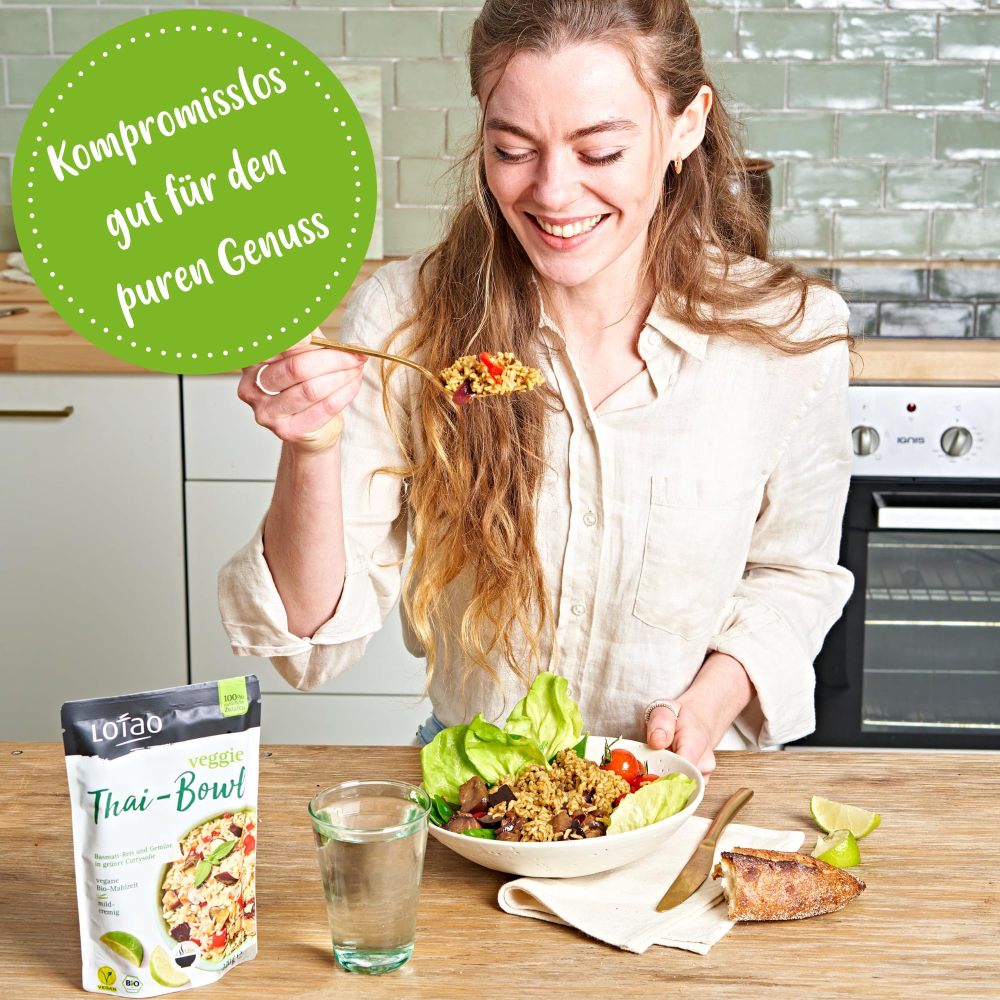 LOTAO Vegane Fertiggerichte - Kennenlern Box: 9 BIO-Gerichte ohne Zusätze + Soja | Fertigessen für Mikrowelle | Vegane Lebensmittel Geschenkbox