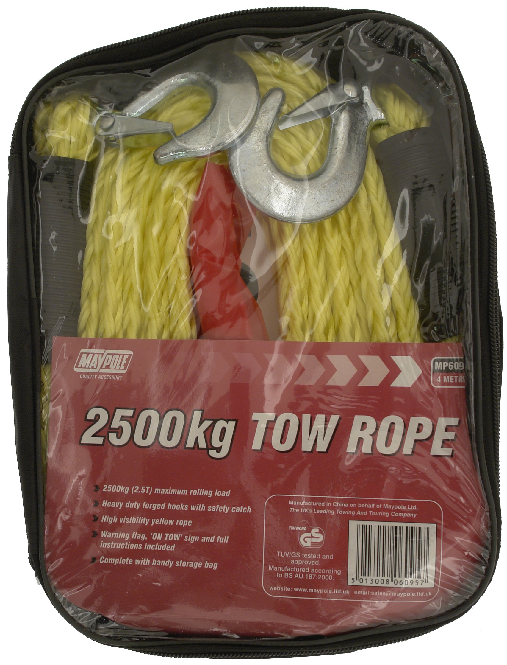 Tow Rope - 4M - 2500Kg 5013008060957