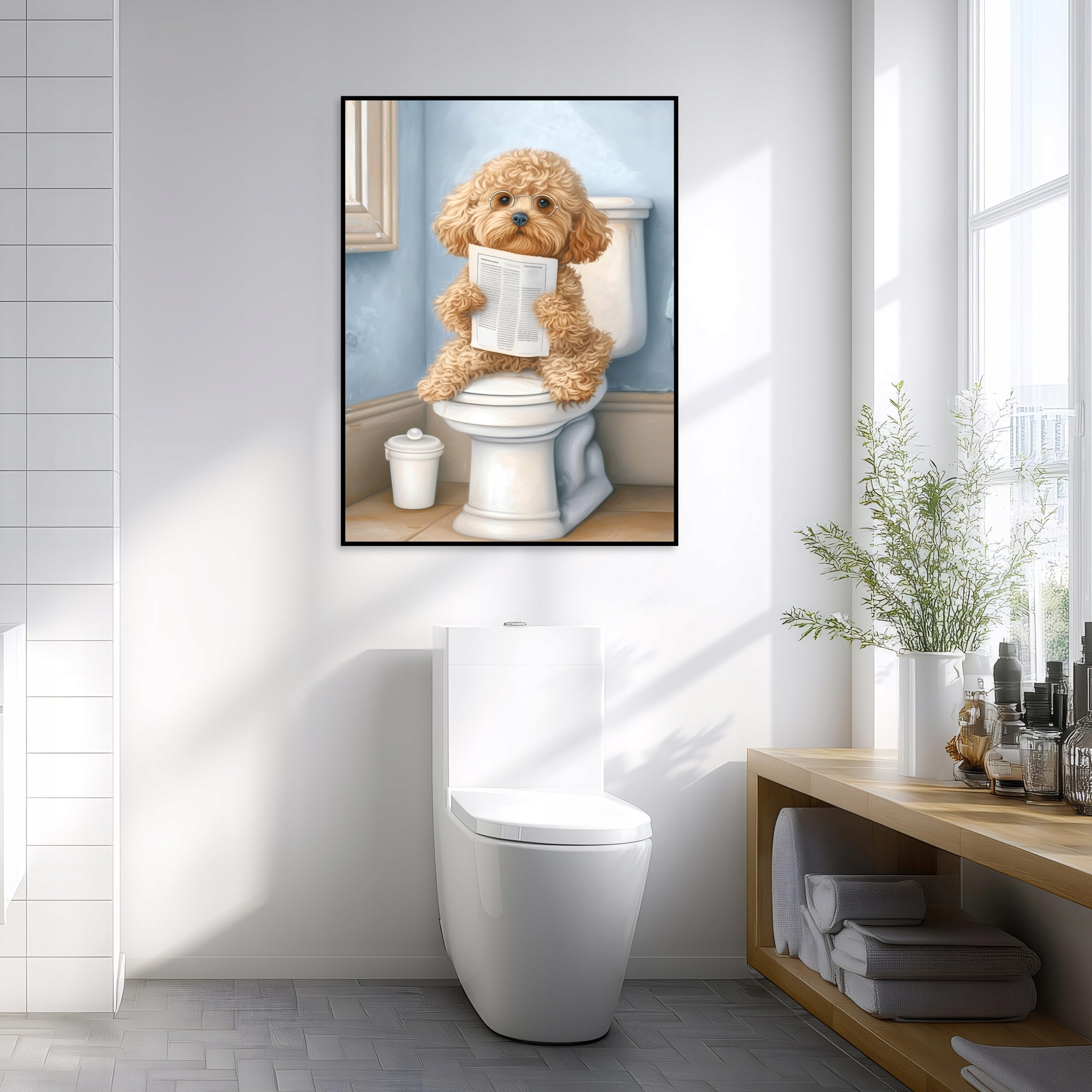 WallArena Leinwand Bilder mit Rahmen 70 x 100 cm | Teddybär, Leinwandbilder, Bild auf Leinwand, Wandbild XXL groß, Wandbilder für Wohnzimmer Schlafzimmer Modern