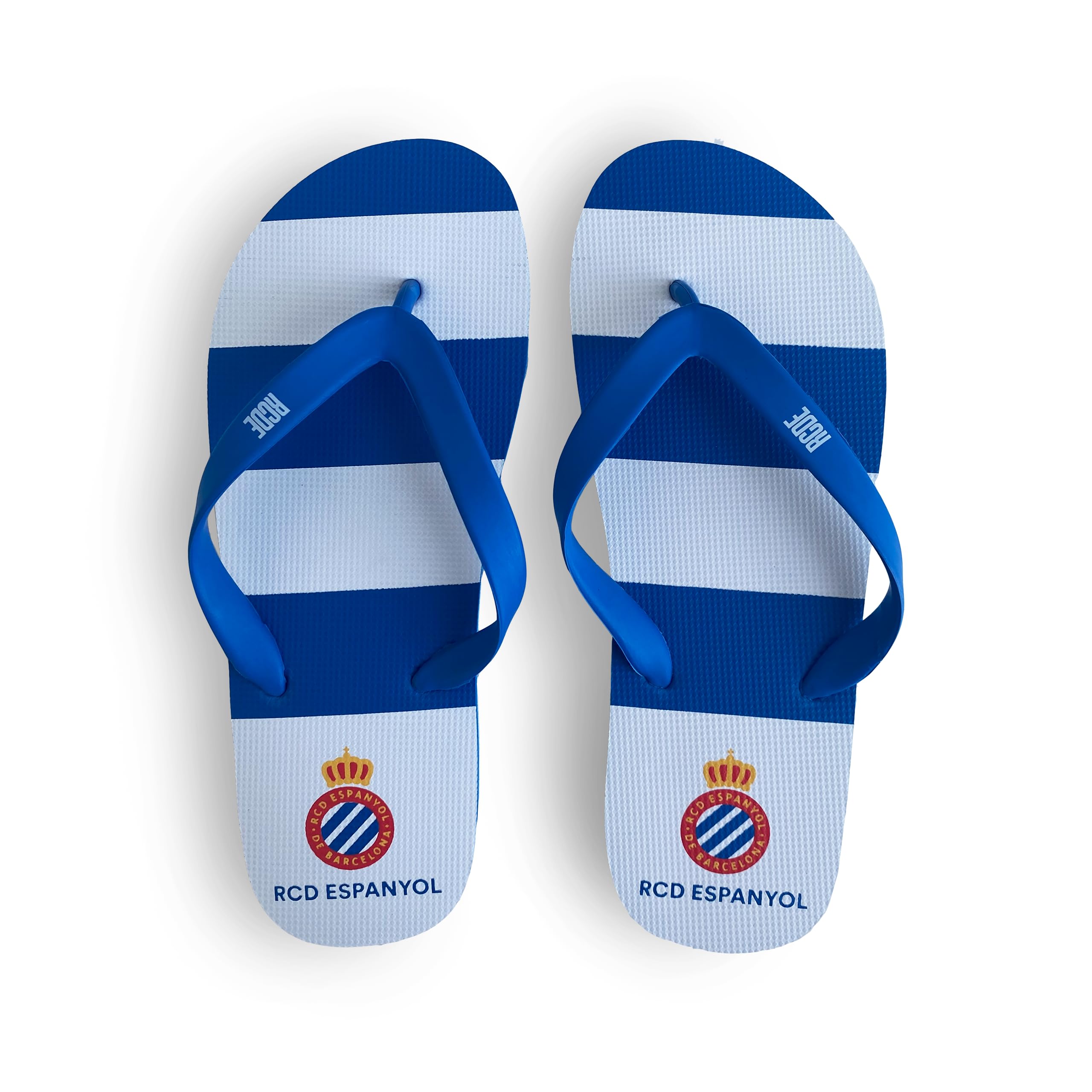 RCD Espanyol Unisex Flip-Flop, Blue, 8 US Women
