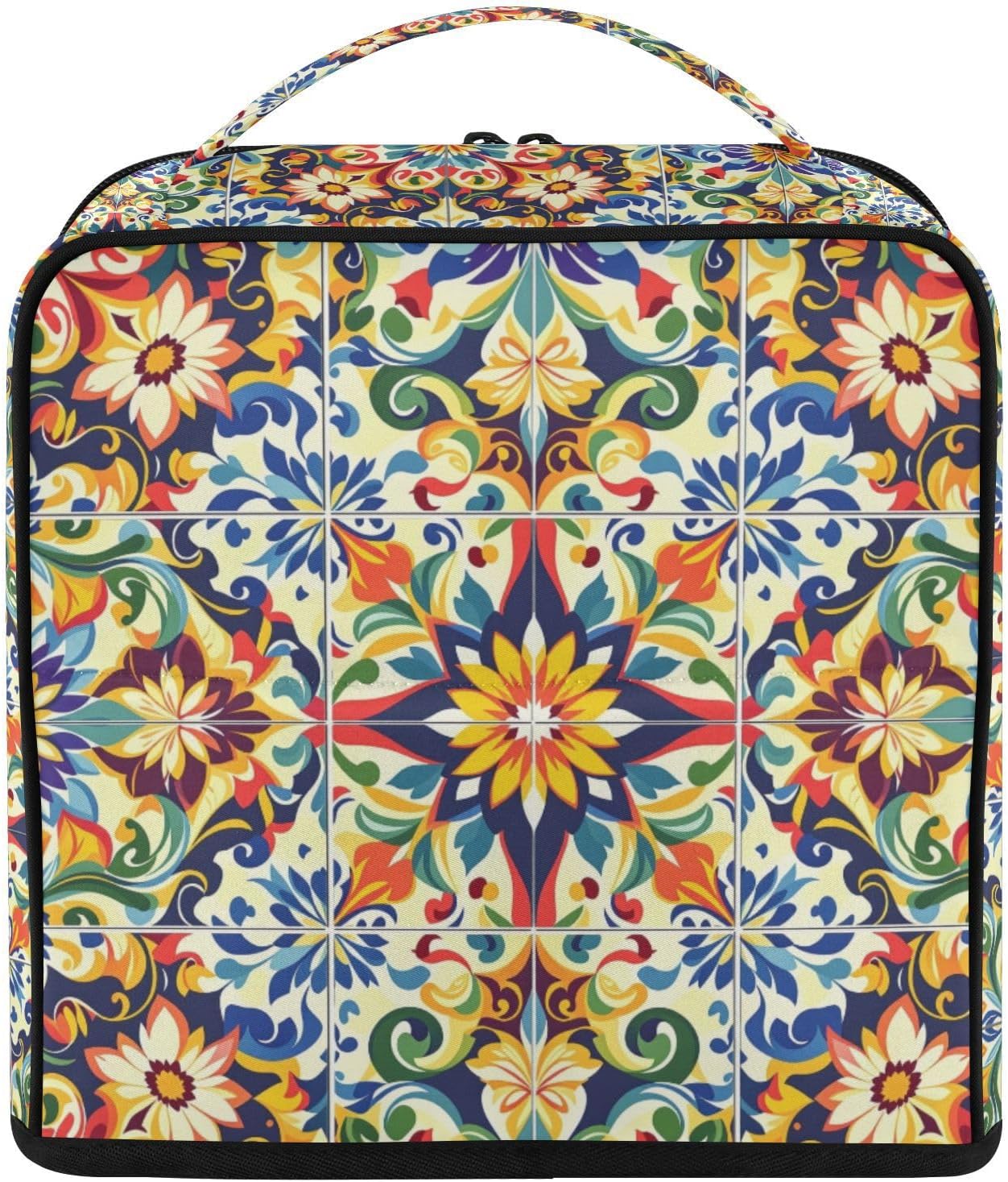 Mexico Folk Art Standing Makeup Bag for Women