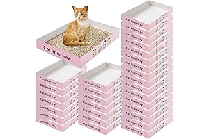 First Litter Box for Kittens under 6 Months - Foldable, Leak-proof Paper Litter Tray