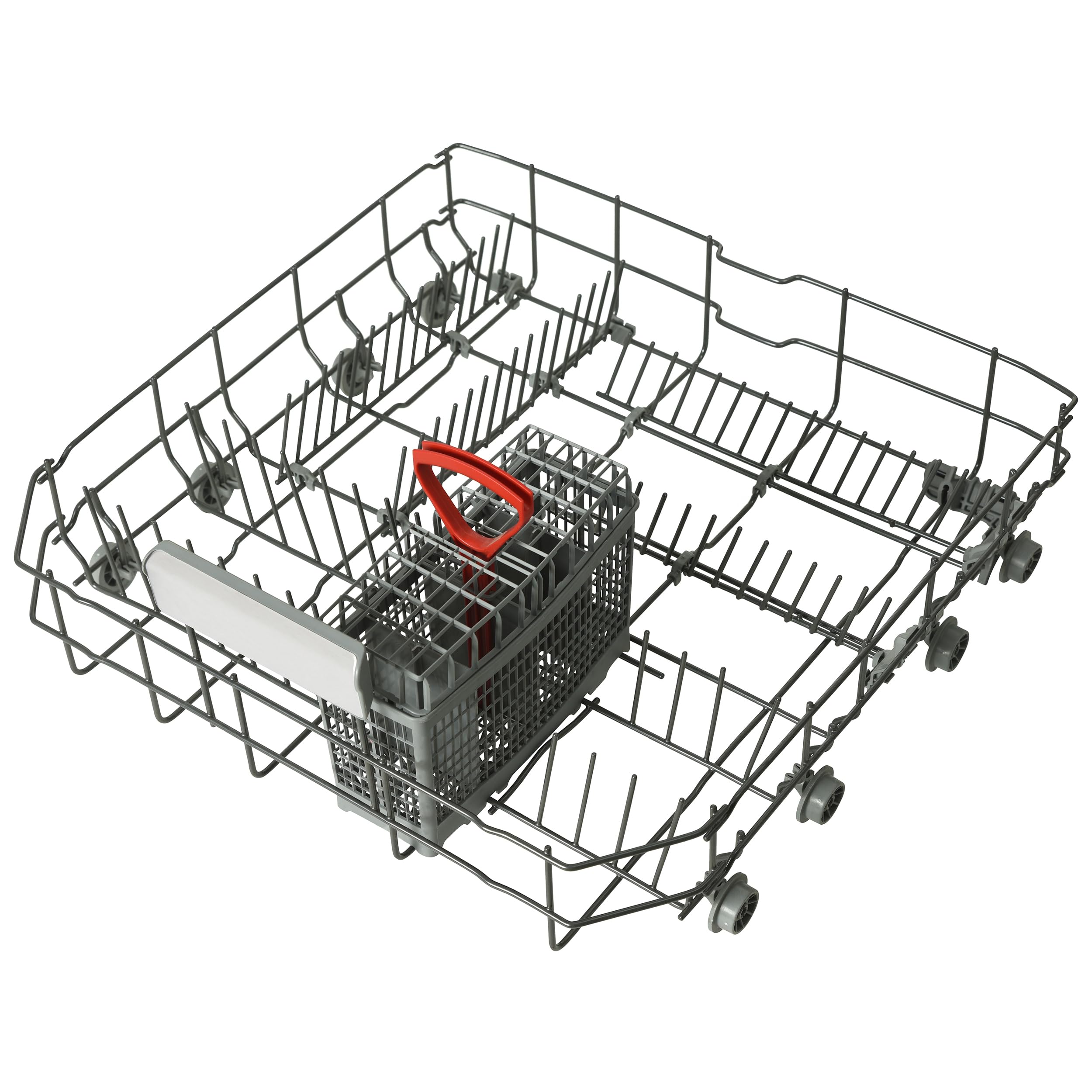 SHARP QW-NA25GU44BS-DE unterbaufähiger Geschirrspüler mit Besteckschublade (60cm), (14 Gedecke, EEK B), (8 Programme, AquaStop), Silber