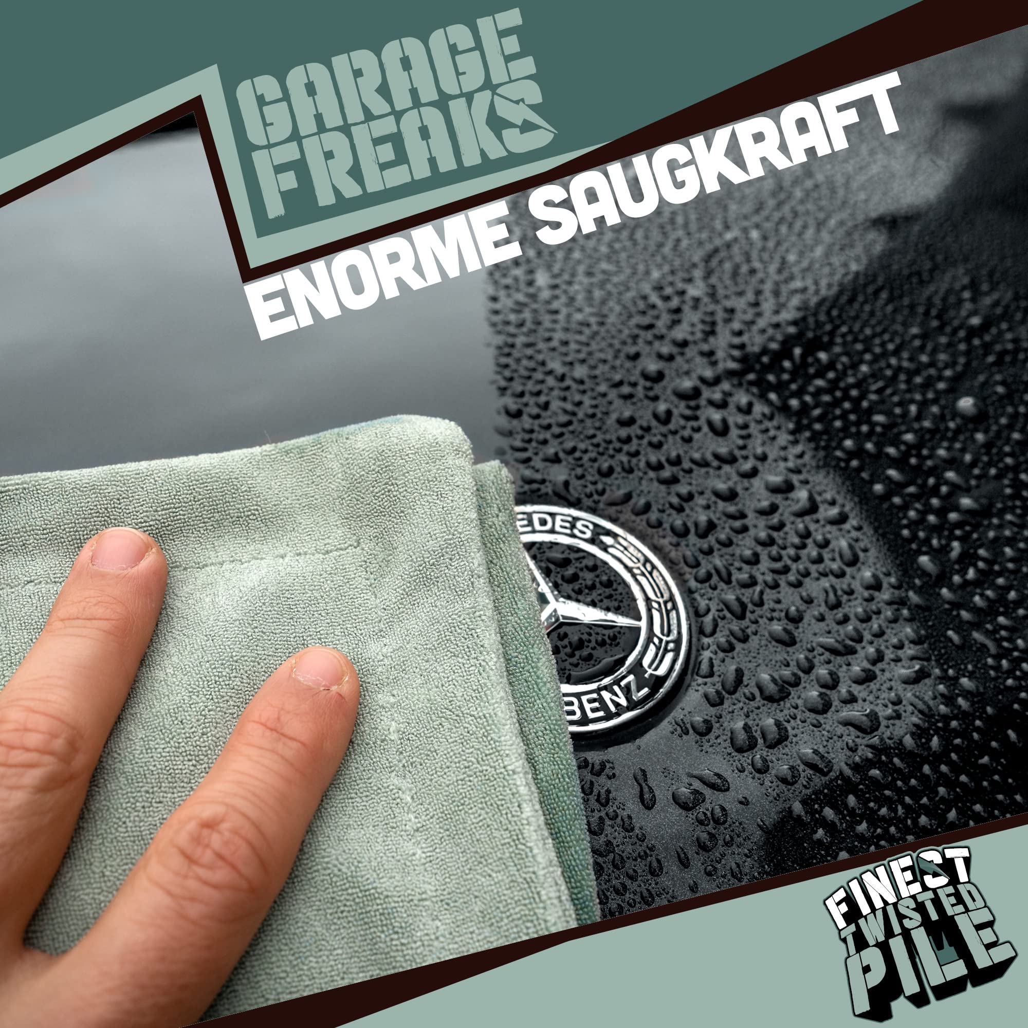 70X90 1200GSM 1400GSM Asciugamano Per Auto In Microfibra A Spirale - Foto 12