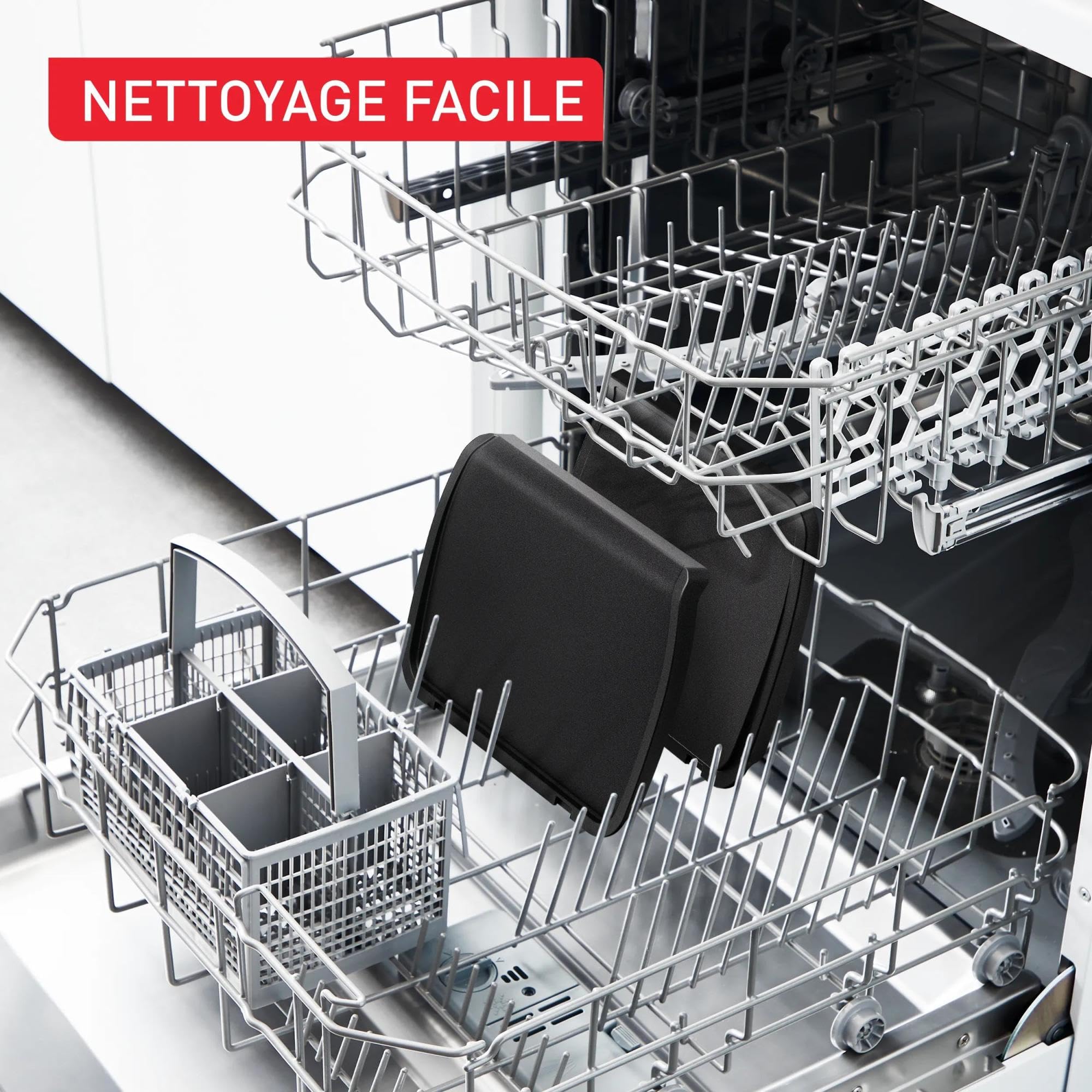 Tefal Plaques à Plancha, Plaques à Griller, Compatible OptiGrill + / OptiGrill Elite, Moulé anti-adhérent, Idéal pour les ingrédients délicats, XA728810