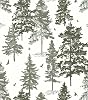 Timeet Dark Green Forest Wallpaper Peel and Stick Wallpaper Green Contact Paper 16.14x118.11 Self-Adhesive Removable Wallpaper Tree Wall Mural for Wall Decor