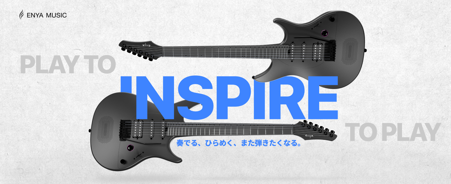 Enya Inspire 39インチ スマートエレキギター Bluetooth接続