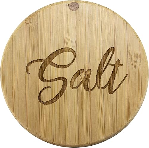 Miniatura 5 de Caja de almacenamiento de bambú con tapa giratoria magnética, grabado con sal en la tapa.