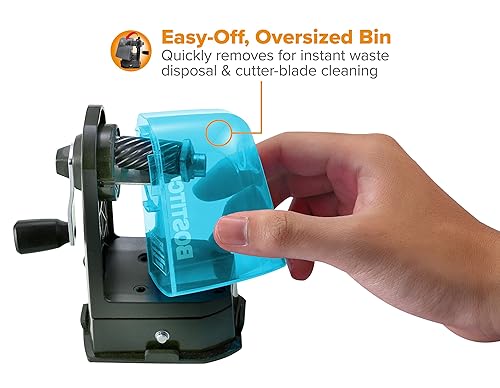 Miniatura 7 de Bostitch Office Sacapuntas manual de montaje múltiple, montaje al vacío o montaje de tornillo, azul (MPS2-BLUE)